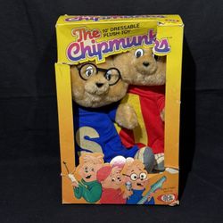 Vintage 1983 Alvin And Simon Plush Toys