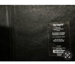 Placemats, black leather, thick, Pier1 imports