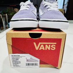 Brand new Old Skool Elastic/ lavender Vans. Size 6T/ toddler