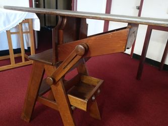Antique Ironing Board/ Stool/ Step Ladder/ Table/ Drawer All In One!
