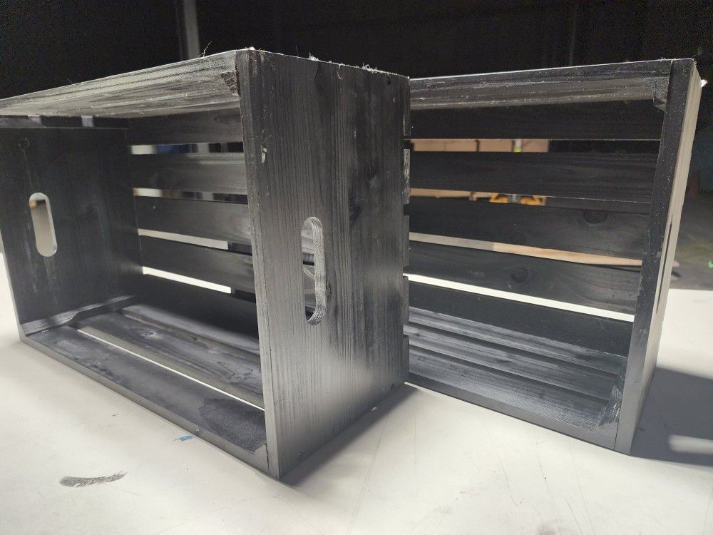 Wooden Crate Gray
