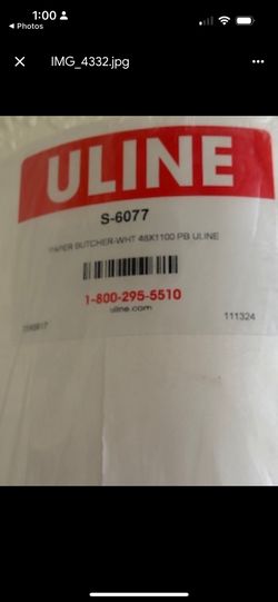 Uline Packing 48 X 1100 Natural White Butcher Paper Roll - Moisture Resistant