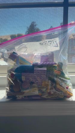LEGO Friends Bulk Lot - Assorted Bricks Pieces Parts, Multicolor Plastic in Bag