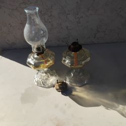Vintage Antique Oil Lamps (Circa 1950's)