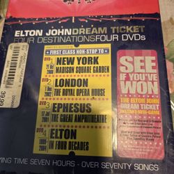 Elton John DREAM TIQUET FOUR DESTINATIONS FOUR DVD