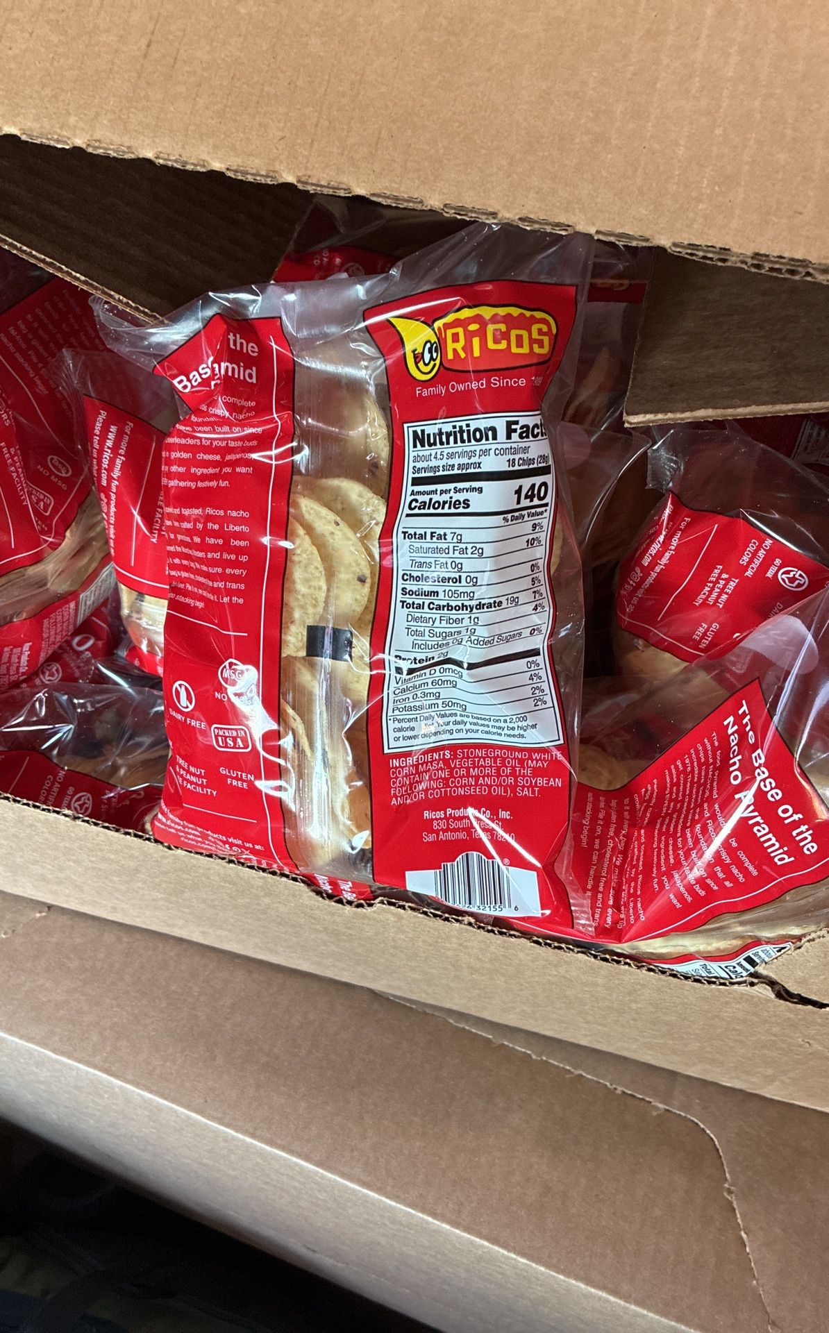Rico’s Gluten Free Nacho Chips