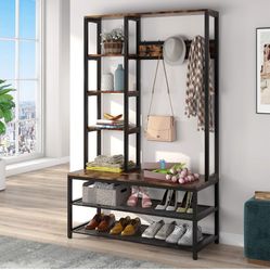Coat Rack Shoe Bench