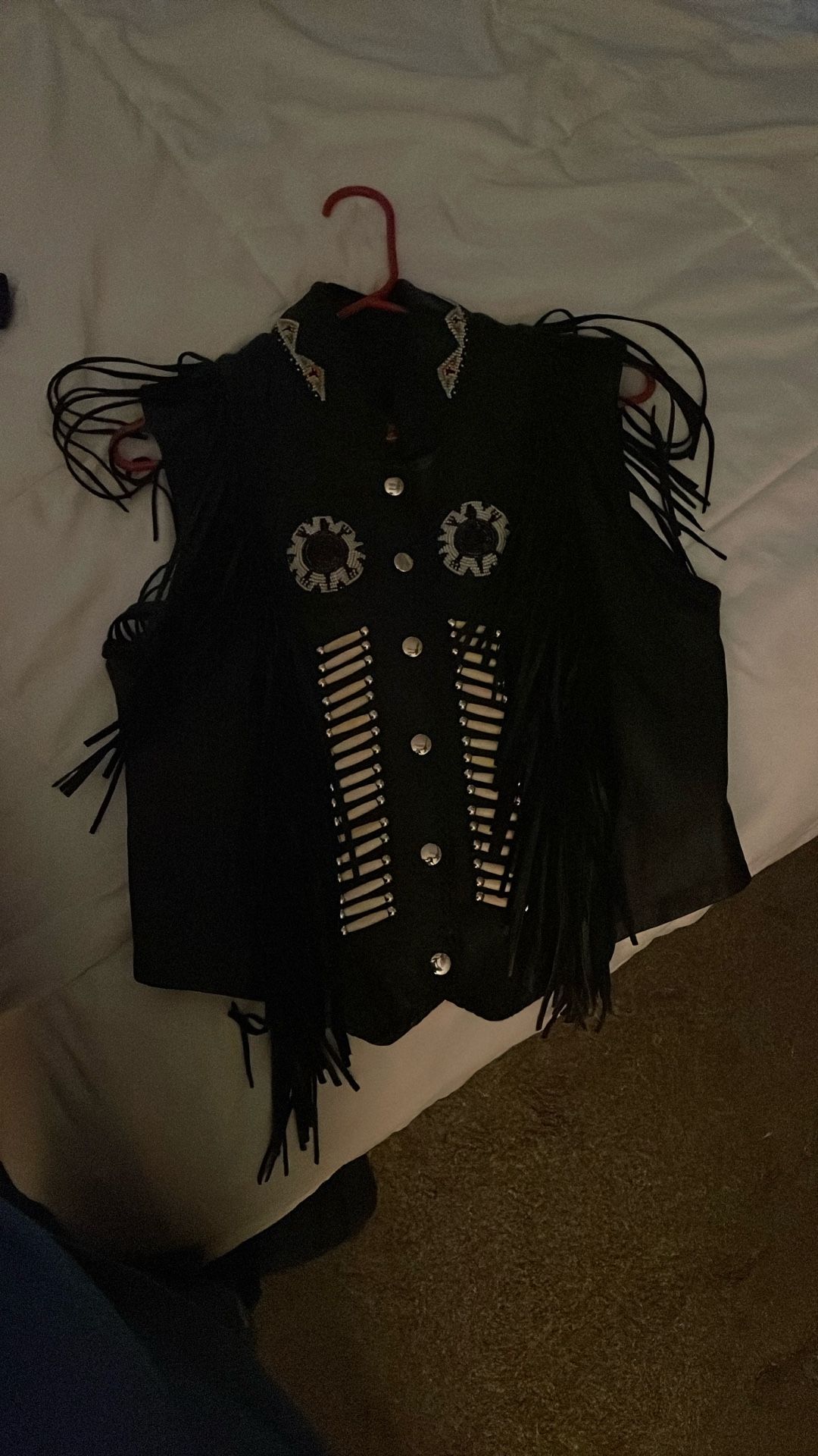 Leather Fringe VEST