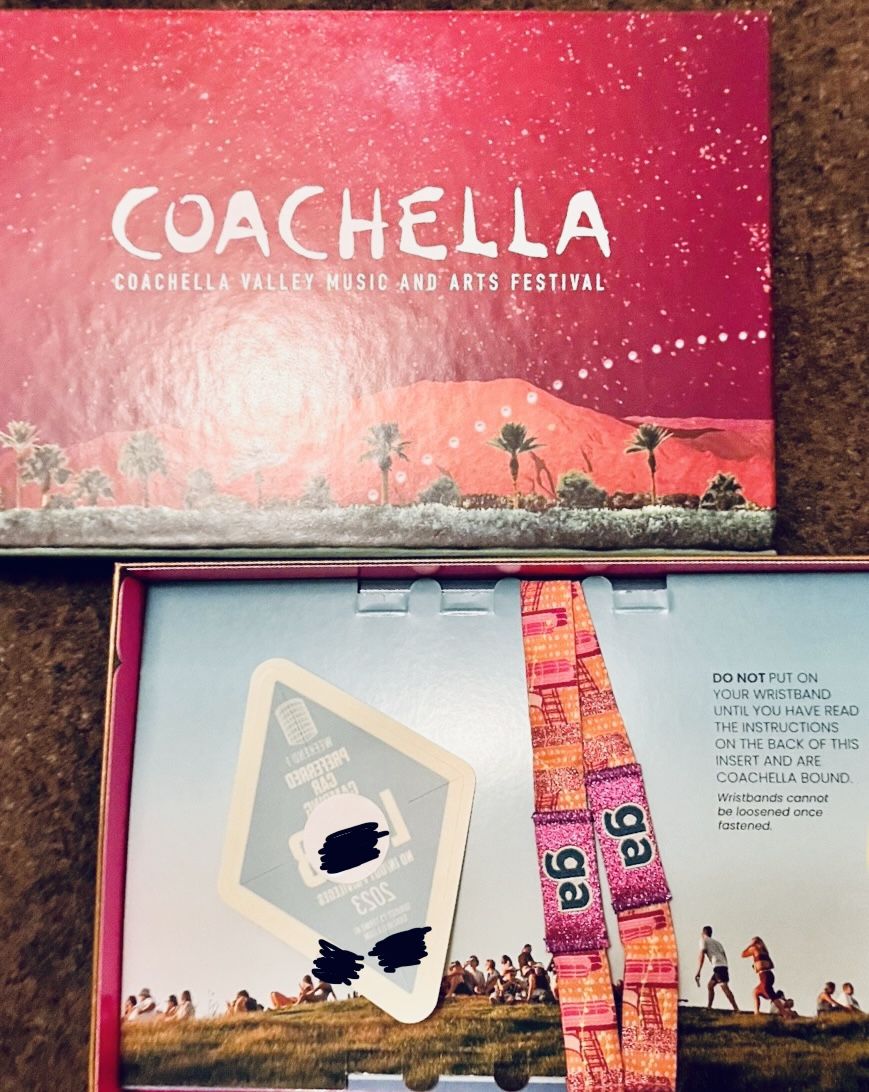 Coachella Weekend 1 Wristbands + Preferred Car Camping (Bundle Only)