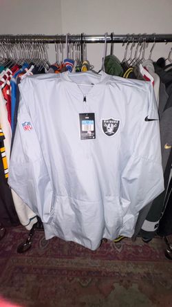 Nike NFL Raiders Quarter-Zip Pullover Jacket Sz M