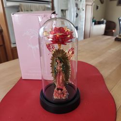 Our Lady of Guadalupe Statue in Domed Glass