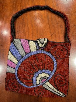 1920's beaded handbag. Made in Belgium
