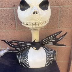 NIGHTMARE BEFORE CHRISTMAS MOTION ACTIVATED LIFESIZE TALKING JACK BUST Damaged Still Talking