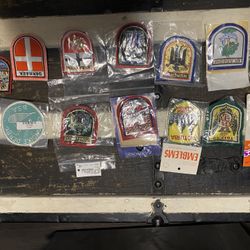 Large Lot of Fabric & Vntg Travellers Patches