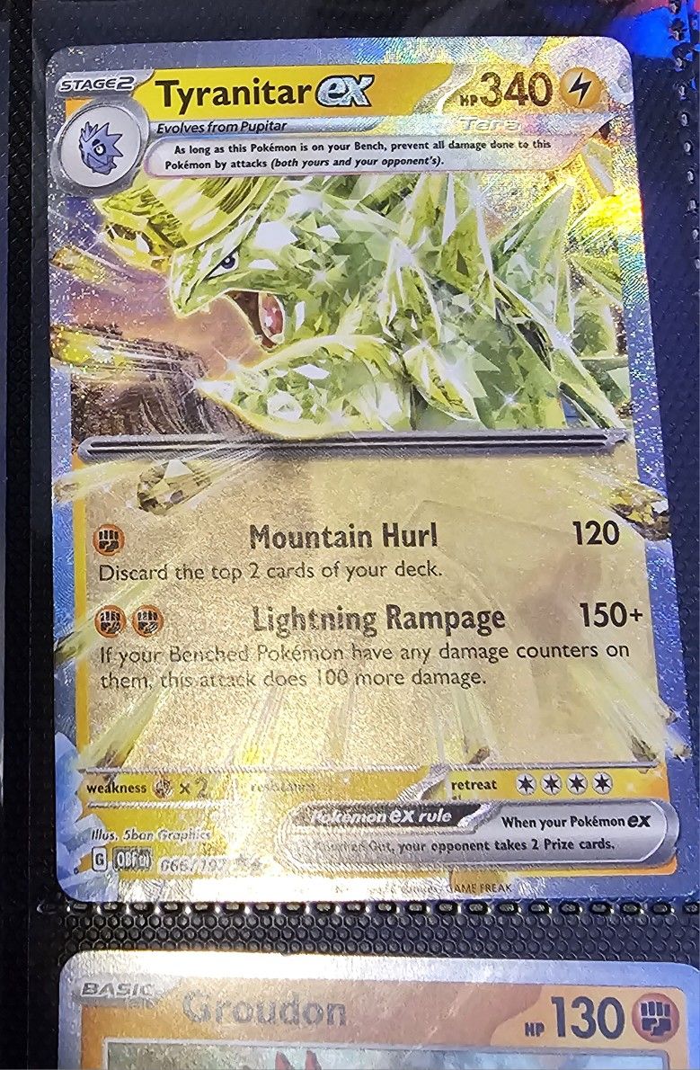 Tyranitar EX tera bundle ( pokemon tcg)