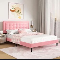 Pink FULL SIZE Bed Frame Brand New 
