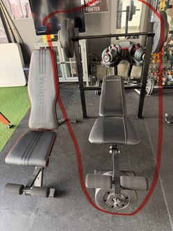 Work-Out Bench with Barbell
