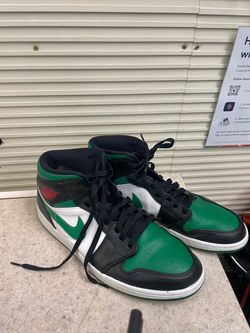 Jordan 1 Mid Green Toe