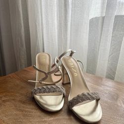Unisa Gold Strapy Heels