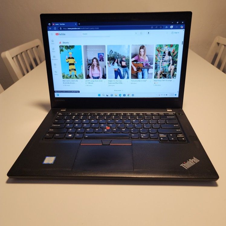 Lenovo ThinkPad T470 Laptop
i5 6300U 2.40GHZ 14" HD 
16GB Ram
120 GB M.2 
Windows 11. Microsoft office installed. Some scratches, battery 2 needs to b