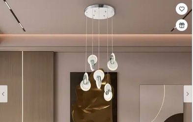 Deuterium Dimmable Integrated LED Round Chandelier