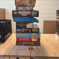 Lot Of Board Games And Card Games 