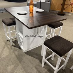 5 Pc Counter Ht Dining Table Brand New In Box 
