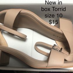 Torrid Nude Heels Shoe 10 
