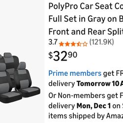 New cloth car seat covers UNIVERSAL FIT 2 front seat and rear Bench 
Brand new
$15 for 1 set
$25 for 2 sets

Cubreasiento para carro medida universal 