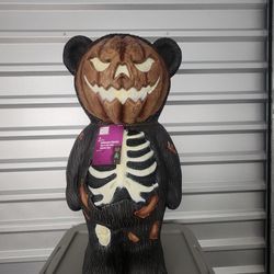 Halloween Home Accents Glow In The Dark Skeleton Bear