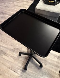 New Matte Black Aluminum Salon Trolley