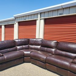 4 Piece Leather Sofa 