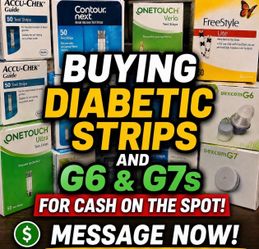 BUYING DEXCOM G7, OTHER SENSORS, & TEST STRIPS FOR CASH ON SPOT