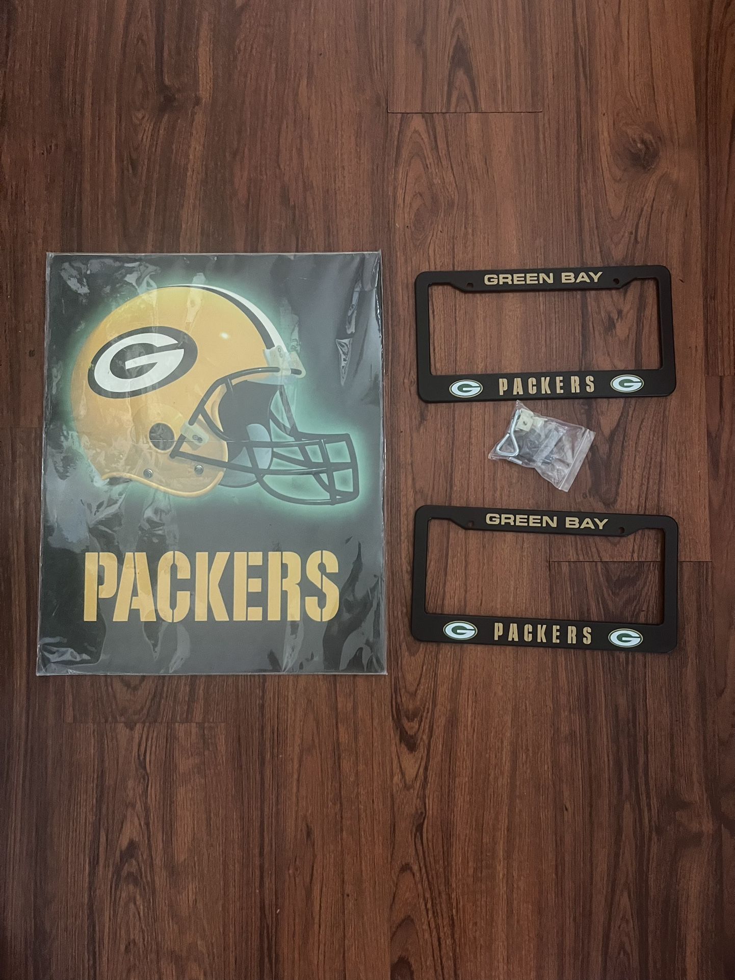 Packers Poster And License Plate Covers