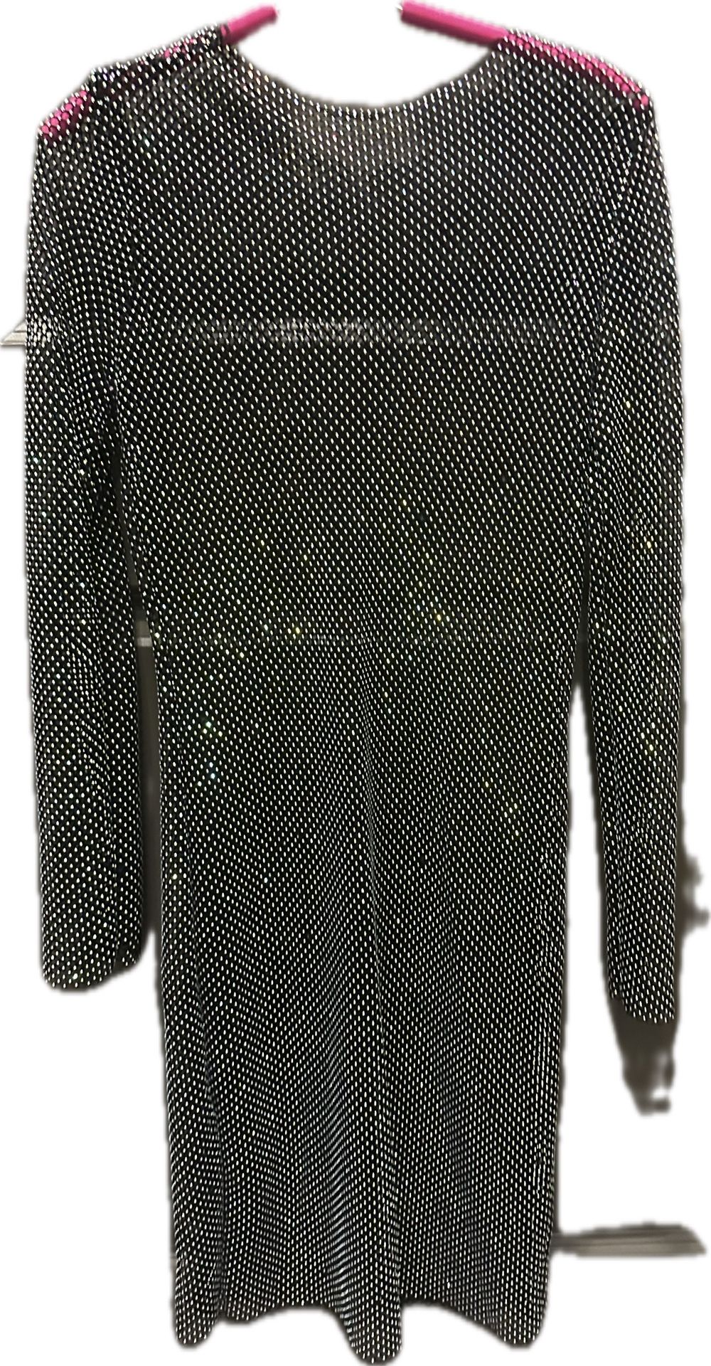 ✨ Shiny Black See-Through Dress ✨