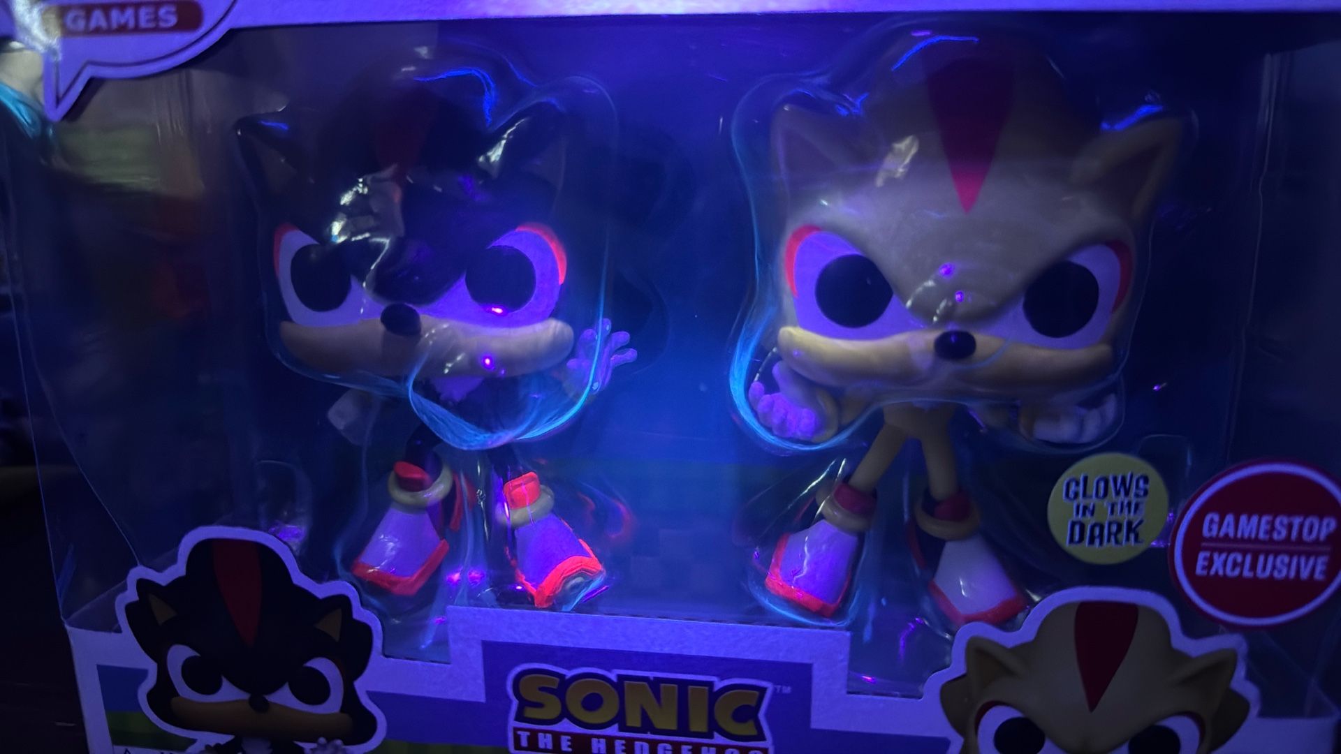 Shadow And Super Sonic Funko Glow 