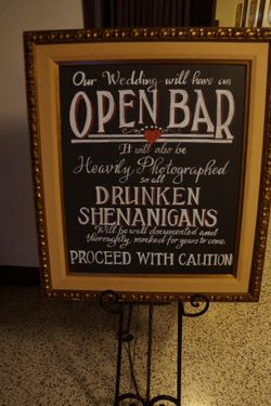 Open Bar Sign