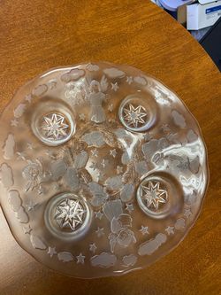 Crystal Angel unique serving plate