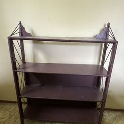 Brown 4-tiered Shelves