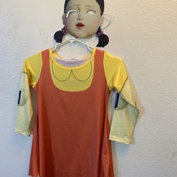 Squid Games Doll Costume