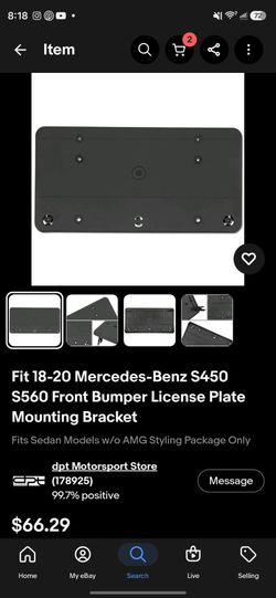 Mercedes Benz License Plate