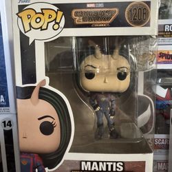 Nebula and Mantis Funko Pops