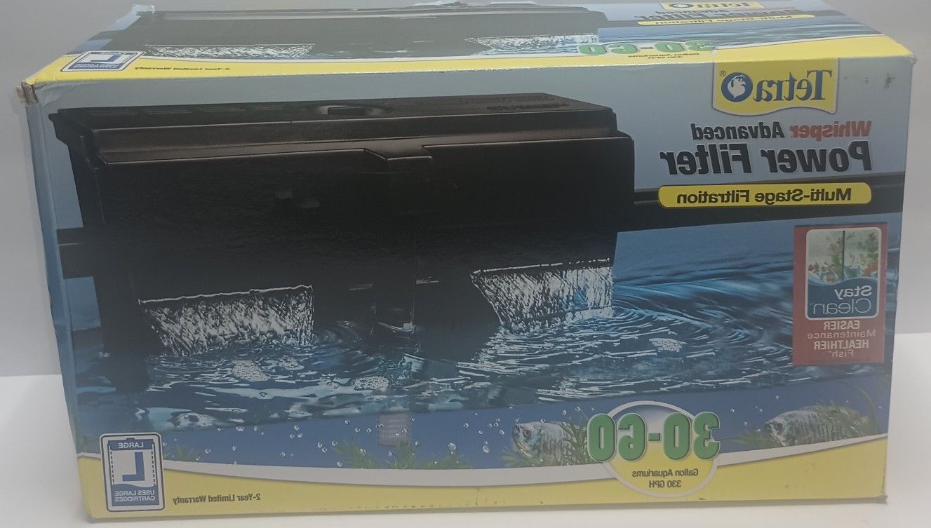 30-60 Gallons Tetra Whisper Advanced Aquarium Fish Tank Power Water Filter