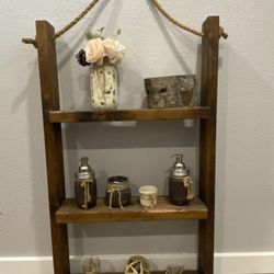 Hanging Solid Wood Shelf