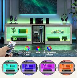 Bestier LED TV Stand with RGB Lighting