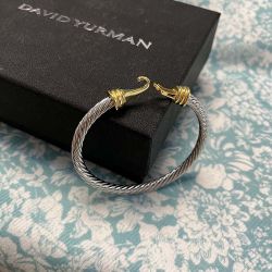  14-Karat Gold And Sterling Silver Buckle Bracelet 