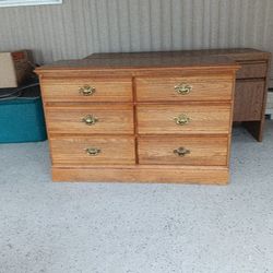 Six Drawer Dresser With Mirror 