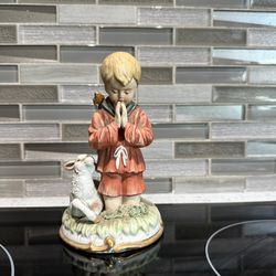 Vintage Lefton Praying Boy Figure