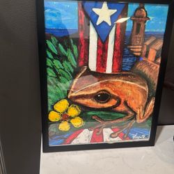 Handmade Picture Portrait From Puerto Rico