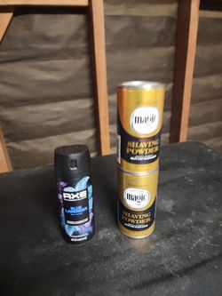 Shaving  powder/  AXE body spray